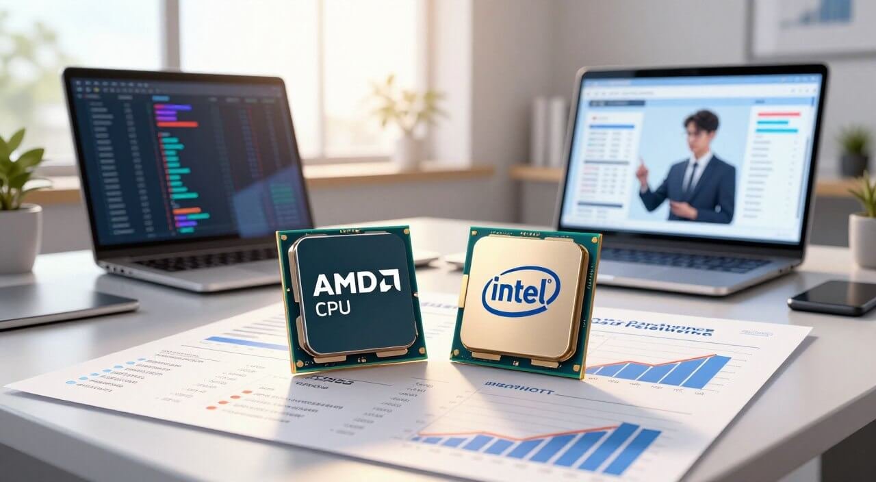 comparação processadores amd e intel