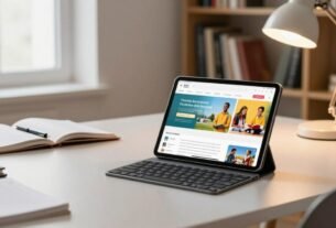tablet com teclado para estudar