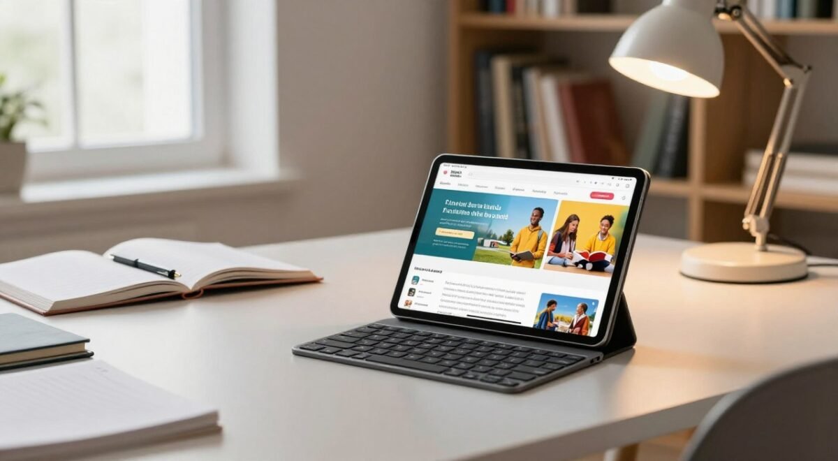 tablet com teclado para estudar