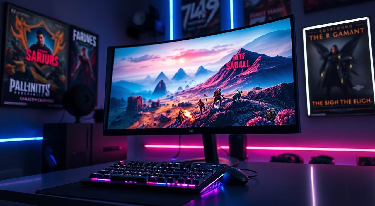 monitor para jogos imersivos